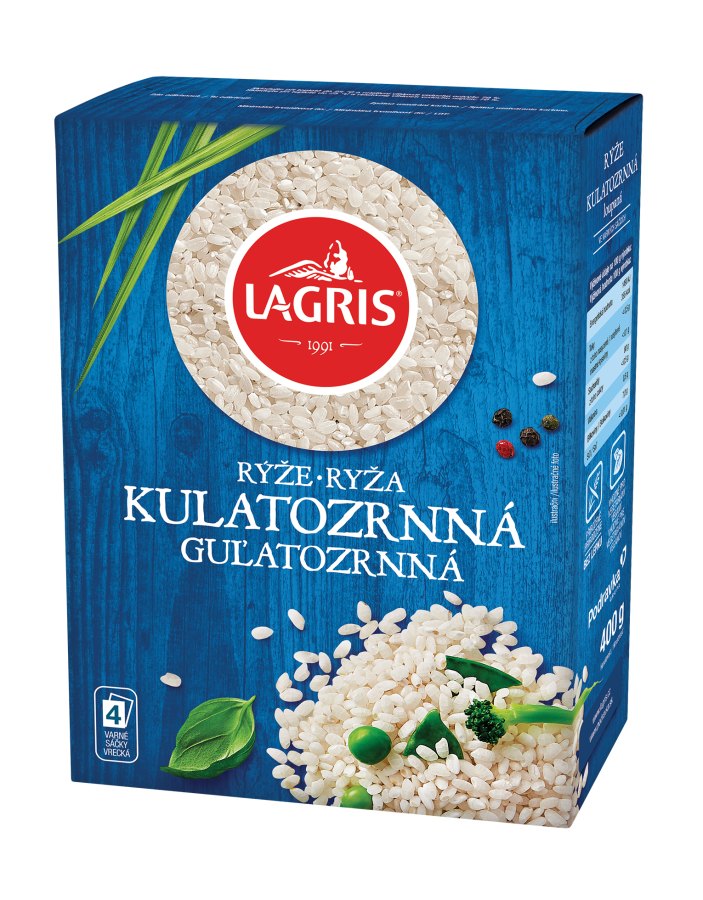 Rýže kulatozrnná varné sáčky 400 g