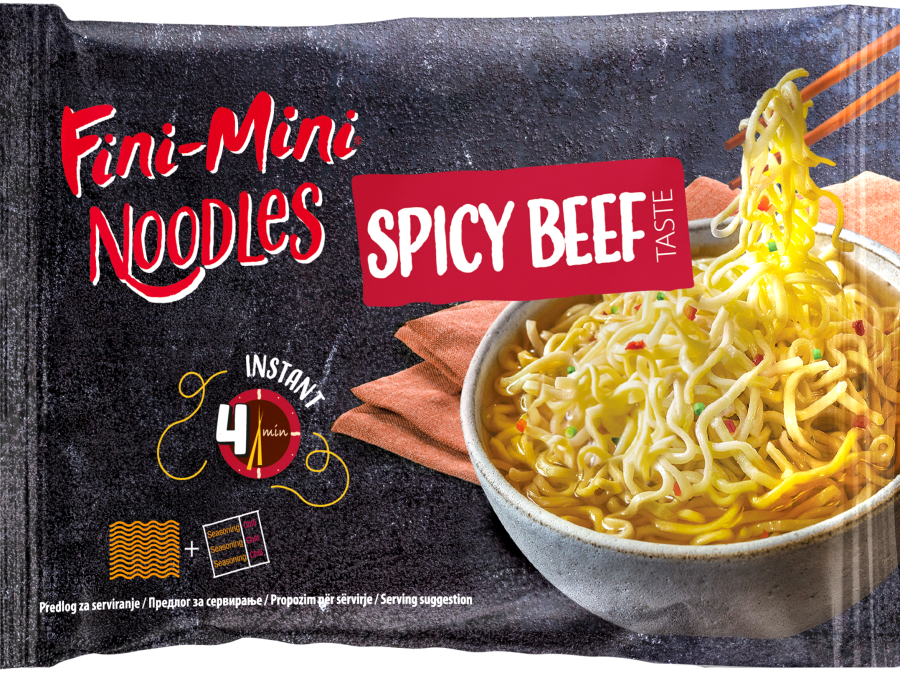 Fini-Mini Noodles hovězí pikantní 71 g