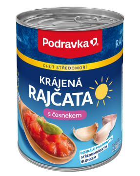 Rajčata krájená s česnekem 400 g